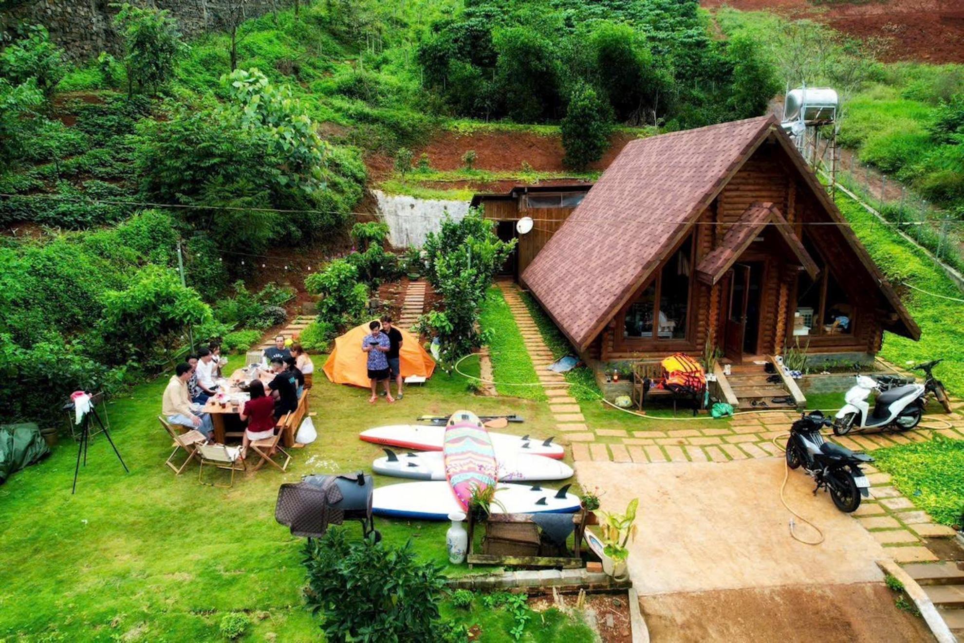 Nha Bao La - Ho Dak Long Thuong Bao Loc Exterior foto